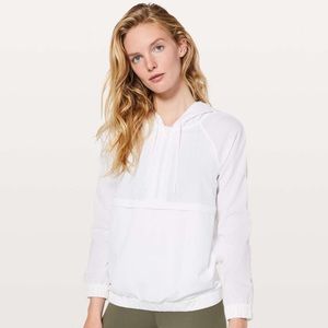 Lululemon Pack Light 1/2 Half Zip Pullover White Size 4